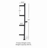 Image result for Wall Mounted 4-Peg Olympic Bumper Plate Weight Rack