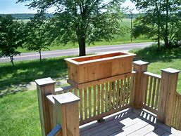 Image result for Cedar Deck Planters
