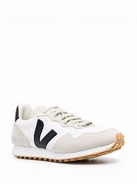 Image result for Conscious Veja Logo Print Sneakers
