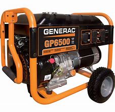 Image result for Generac Portable Generator With CO-Sense Carbon Monoxide Protection - 8125 Surge Watts, 6500 Rated Watts, Model 7680
