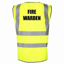 Image result for Fire Warden Hi Vis Vest