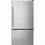 Image result for GE Stainless Steel Bottom Freezer Refrigerator