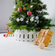 Image result for Black Cane Christmas Tree Collar 27" | Crate & Barrel