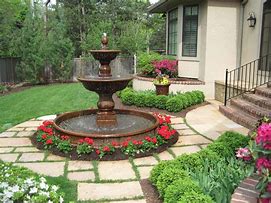 Image result for Pictures Of Garden Fountains