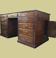 Image result for Double Pedestal Desk with Hutch