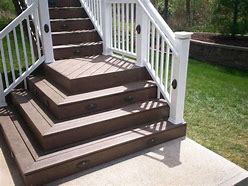 Image result for Patio Deck Stairs Designs