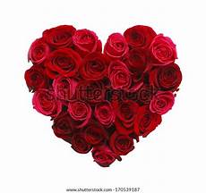 Valentines Day Heart Made Red Roses Stock Photo (Edit Now) 170539187