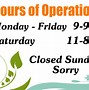 Image result for Hours of Operation Sign Template Free