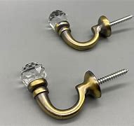 Image result for Curtain Tie Back Hooks
