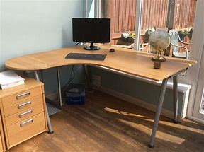 Image result for Light Wood Office Desk