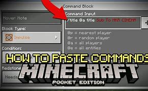 Image result for Minecraft PE Command List