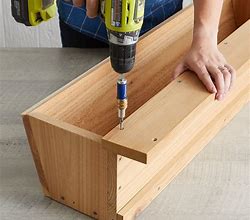 Image result for Deck Railing Planter Box DIY