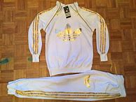 Image result for Women's Black and Gold Adidas Tracksuit