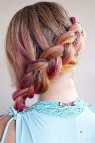 Image result for Side Braid Hair Down