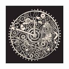 Cogs and Gears of Clock Art Print RYGER Art com Gear drawing