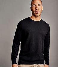 Image result for men's black crewneck sweater