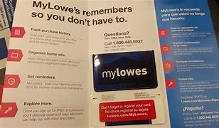 Image result for MyLowe's Card