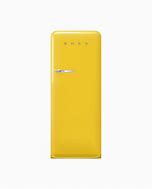 Image result for Retro Bedroom Refrigerator Yellow