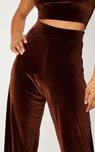 Image result for Brown Velvet Pants