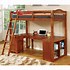 Image result for Wood Twin Loft Bed with Desk