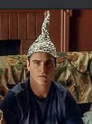 Image result for Joaquin Phoenix Tin Foil Hat
