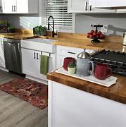 Image result for The Baltic Butcher Block 4-Ft Natural Straight Butcher Block Birch Kitchen Countertop In Brown | BCT1752548
