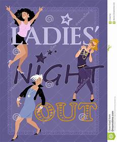 Ladies Night Out stock vector Illustration of club people 61565762