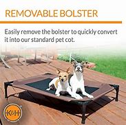 Image result for K&H Pet Products Original Bolster Pet Cot Elevated Dog Bed, Chocolate, Small