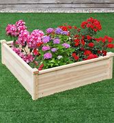 Image result for Wood Raised Bed Planters
