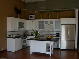 Image result for Cafe White Appliances Kitchen