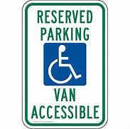 Image result for Van Accessible Sign Dimensions
