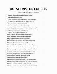Image result for Deep Couple Questions