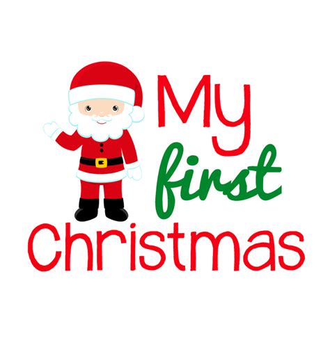 My First Christmas Santa Bib   Custom Made Baby Products   Word On Baby