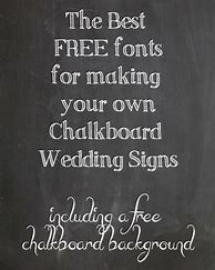 Image result for Wedding Chalkboard Font