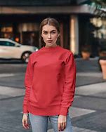 Image result for Plain Red Sweatshirt with Zipper