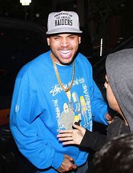 Image result for Chris Brown Wearing Stussy