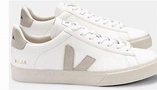 Image result for Veja Campo Trainers White and Navy Blue Leather