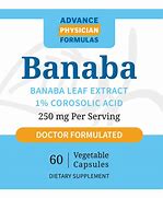 Image result for Banaba Extract (2% Corosolic Acid), 600 Mg, 90 Quick Release Capsules