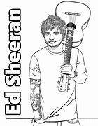 Image result for Ed Sheeran Coloring Pages