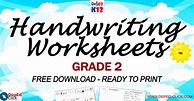 Image result for Handwriting Practice Grade 2