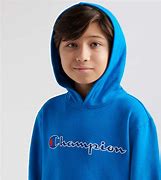 Image result for Kids Champion Hoodie Blue Red and White