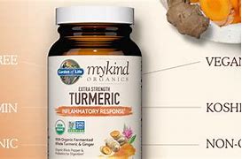 Image result for Garden Of Life - Mykind Organics Turmeric Extra Strength Inflammatory Response Formula - 120 Vegan Tablet(S)