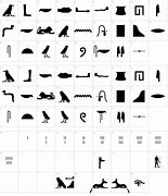 Image result for egyptian hieroglyphs font