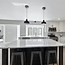 Image result for Black Painted Kitchen Cabinets