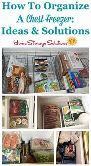 Image result for How to Organize a Chest Freezer