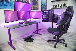 Image result for Computer Desk with CPU
