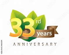 Image result for 33 Years Logo