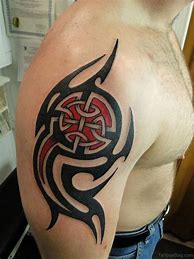 Image result for Celtic Tribal Shoulder Tattoos for Men