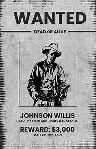 Image result for Vintage Wanted Poster Template