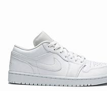 Image result for White Low Top Jordan Leather Sneakers